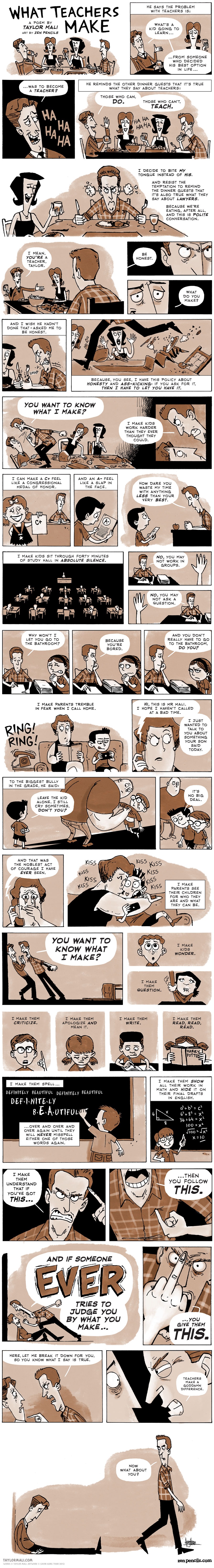 what teachers make, society, comic