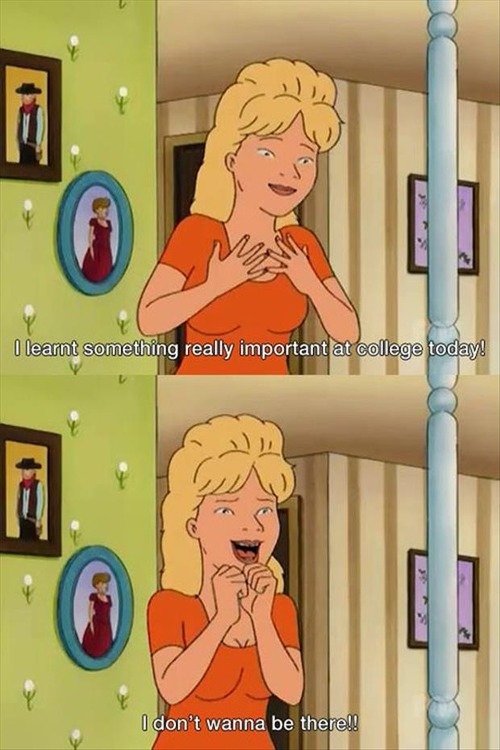 college, king of the hill