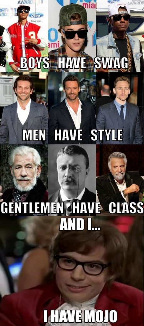 swag, style, class, mojo