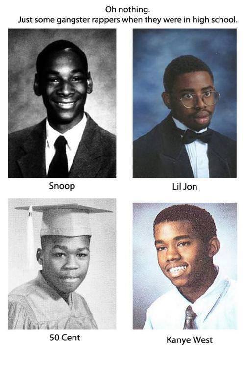 rappers highschool pictures
