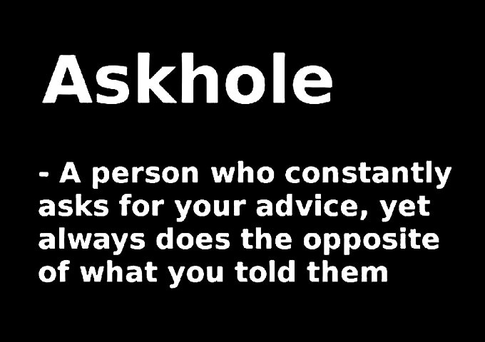 askhole, definition, lol