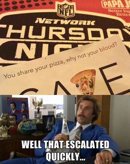 share pizza, blood, well that escalated quickly, meme