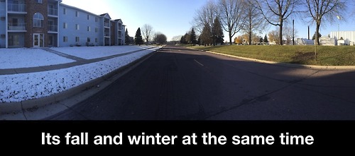 two seasons, one pic, fall, winter