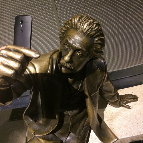 selfie, statue