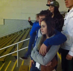 gif, going down the stairs, wtf