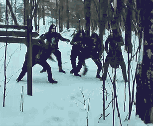 goths dancing in the snow, wtf, gif
