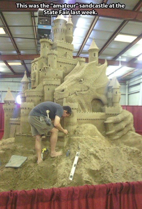 amateur sand castle