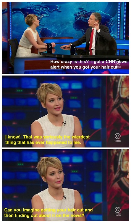 cnn, daily show, jennifer lawrence