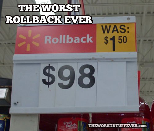walmart, worst price rollback ever