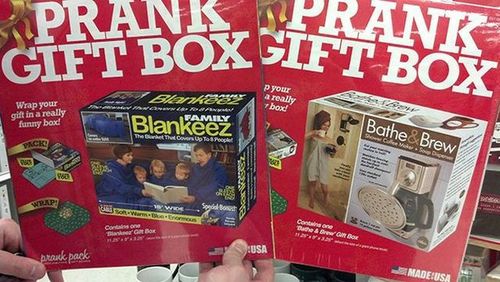 prank gift box, product, win