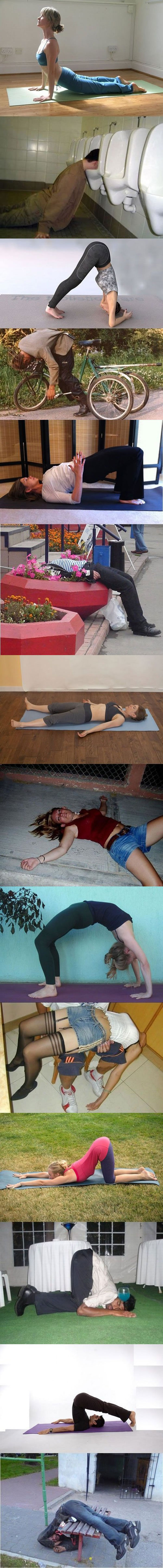 irish yoga, yoga versus drinking, drunk poses versus yoga poses