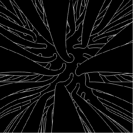 perfectly looped gif, tentacles, spin