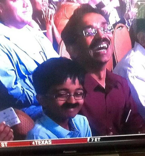 like father like son, moustache