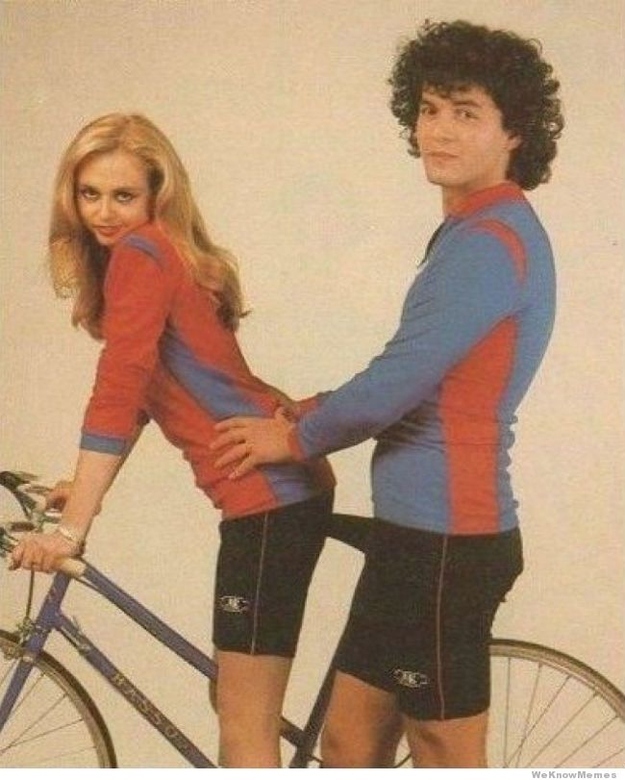 family photo, suggestive, fail, bicycle, wtf