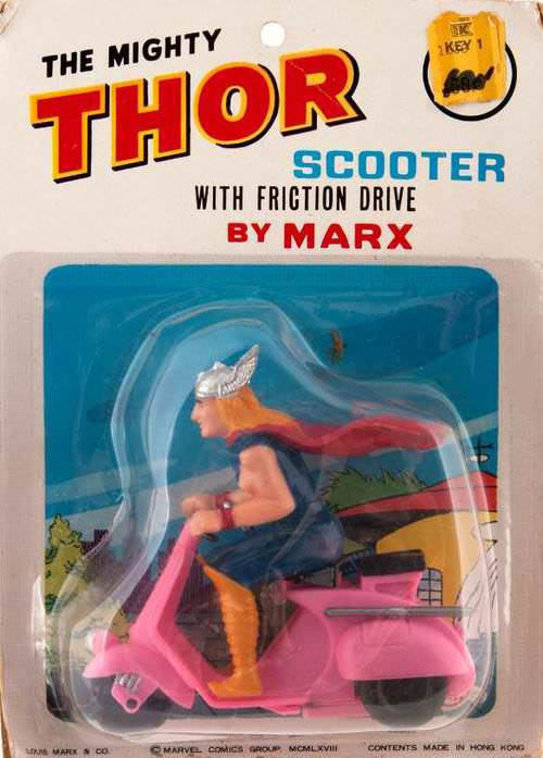 thor, old school toy, pink scooter, wtf, product, fail