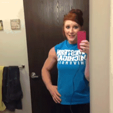 gif, girl, muscles, perspective, lol