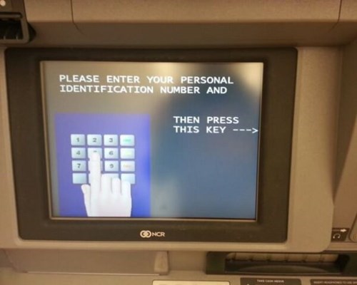most secure atm ever, fail, press button