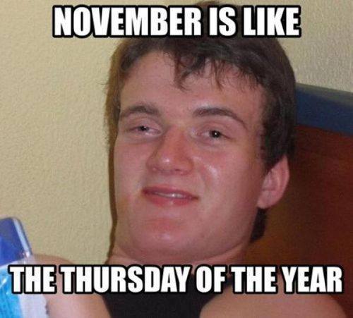 november, thursday of the year, meme, stoner steve