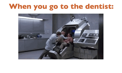 arnold schwarzenegger, gif, when you go to the dentist