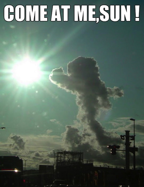 cloud, come at me sun, meme