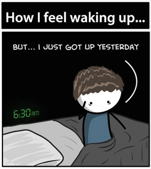 how i feel waking up