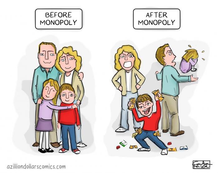 before and after monopoly