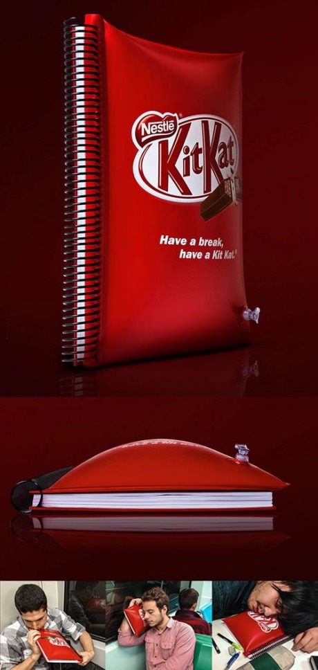 inflatable book cover, have a break, kit kat