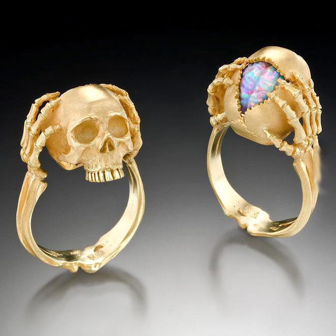 coolest ring ever, skull, art