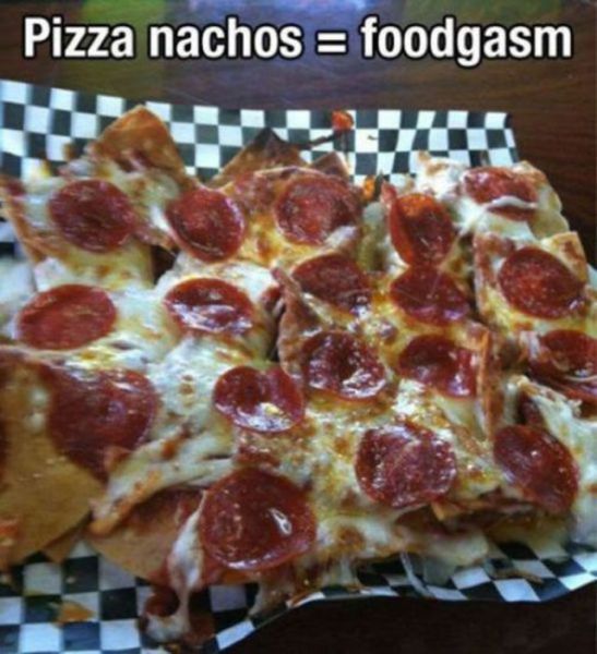 pizza nachos, food, win