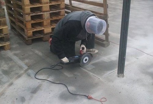bucket safety helmet, fail
