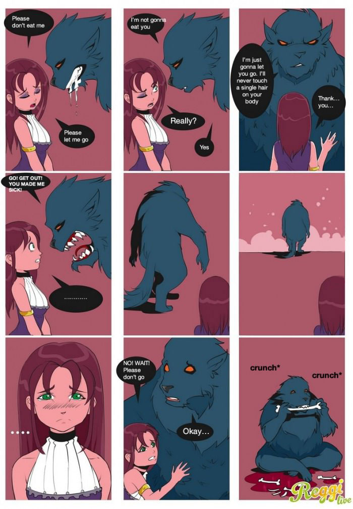 dark comic, sympathy killed the girl, monster