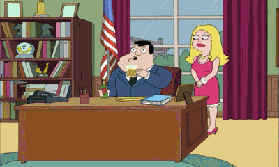 american dad, escalating anger, leopard with a chainsaw, gif