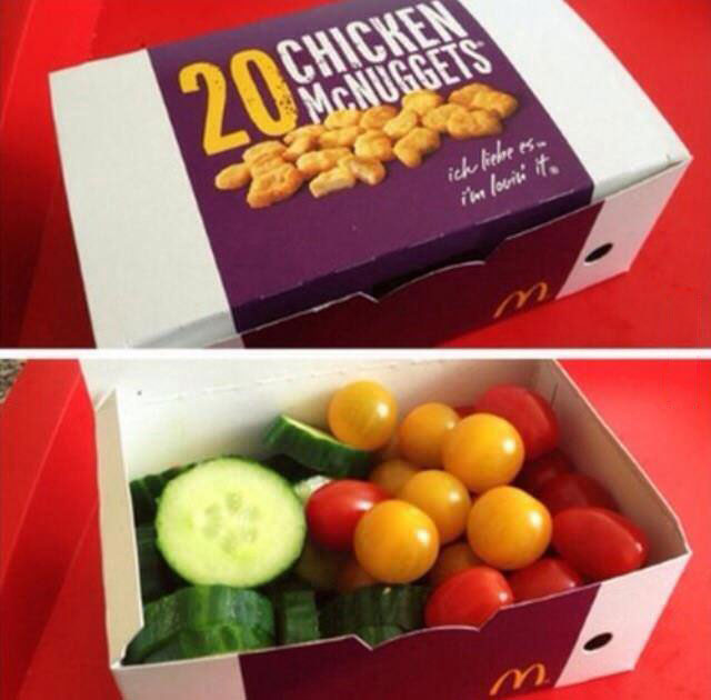 worst chicken mcnuggets ever, vegetables, mcdonald's
