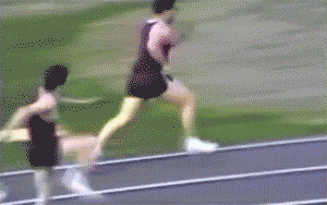 worst hurdles runner ever, gif, fail, track and field