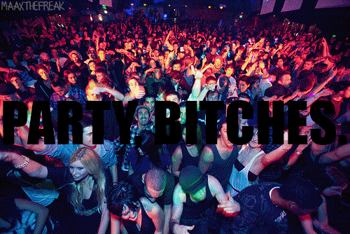 party bitches, gif, flashing graphic