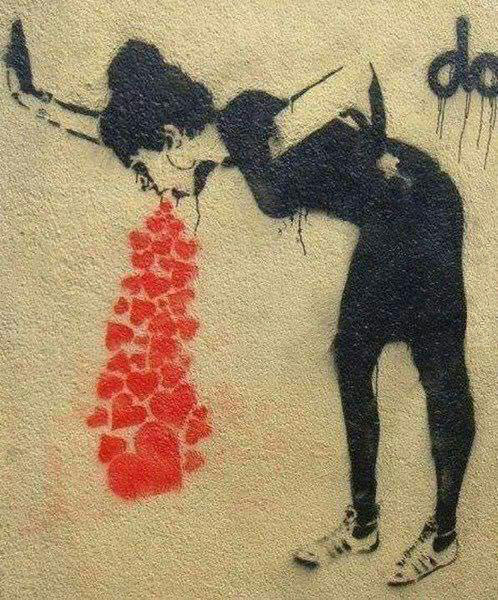 love is gross, art, vomiting hearts