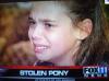 first world problems, little girl crying over stolen pony