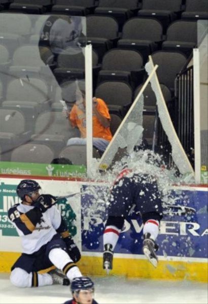 hockey, broken glass, timing