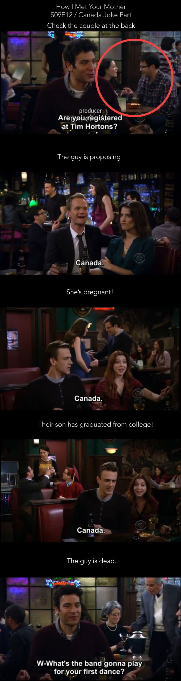 himym, canada, couples in the background, tv show