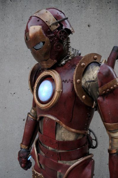 steampunk iron man, costume, win