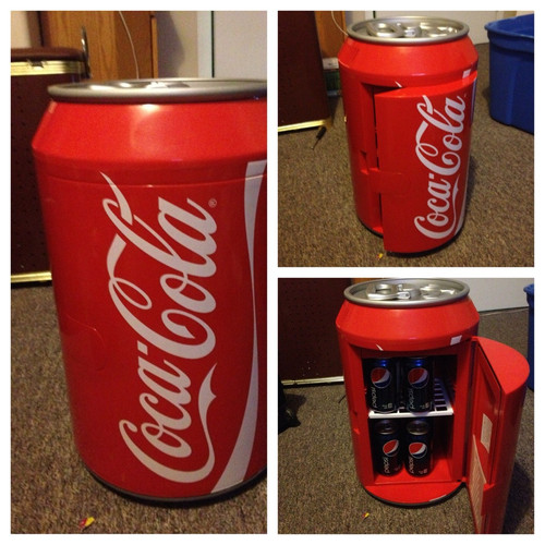 coca cola mini fridge, pepsi, rebel