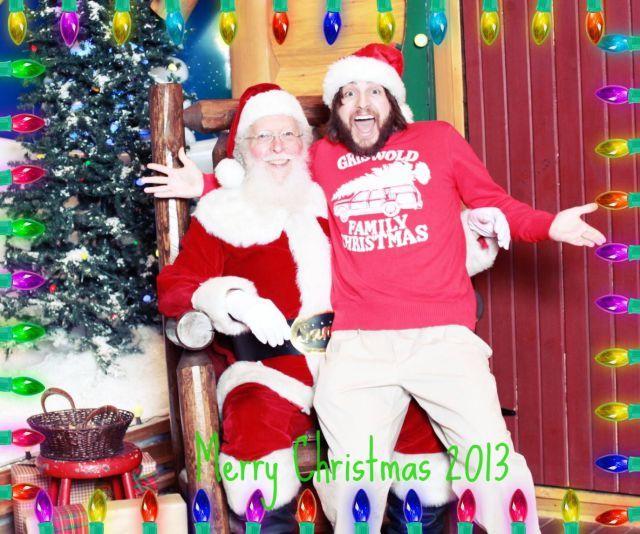 picture with santa claus, lol