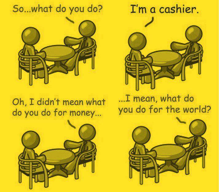 what do you do? comic, for the world, for money