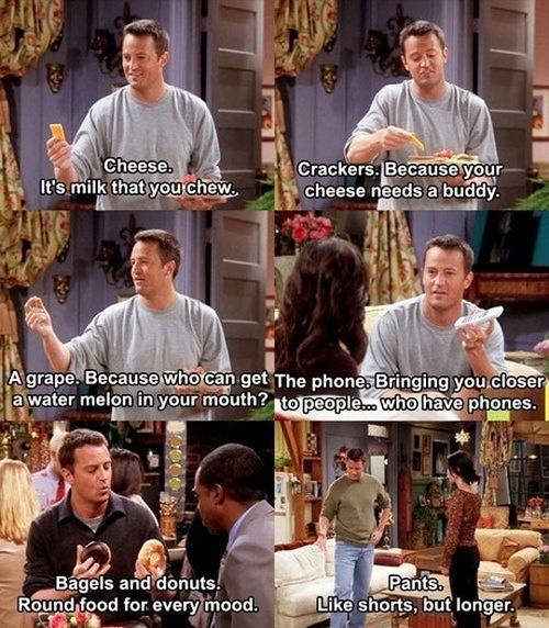 friends, chandler, tag lines