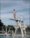 belly flop from the high diving board, ouch, lol, gif
