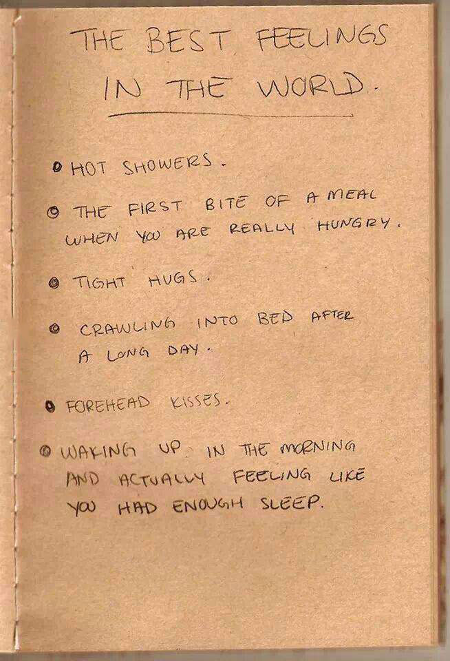 the best feelings in the world