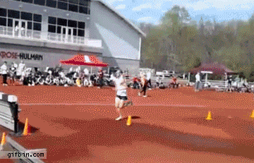 steeple chase hurdle jump, fail, ouch, gif
