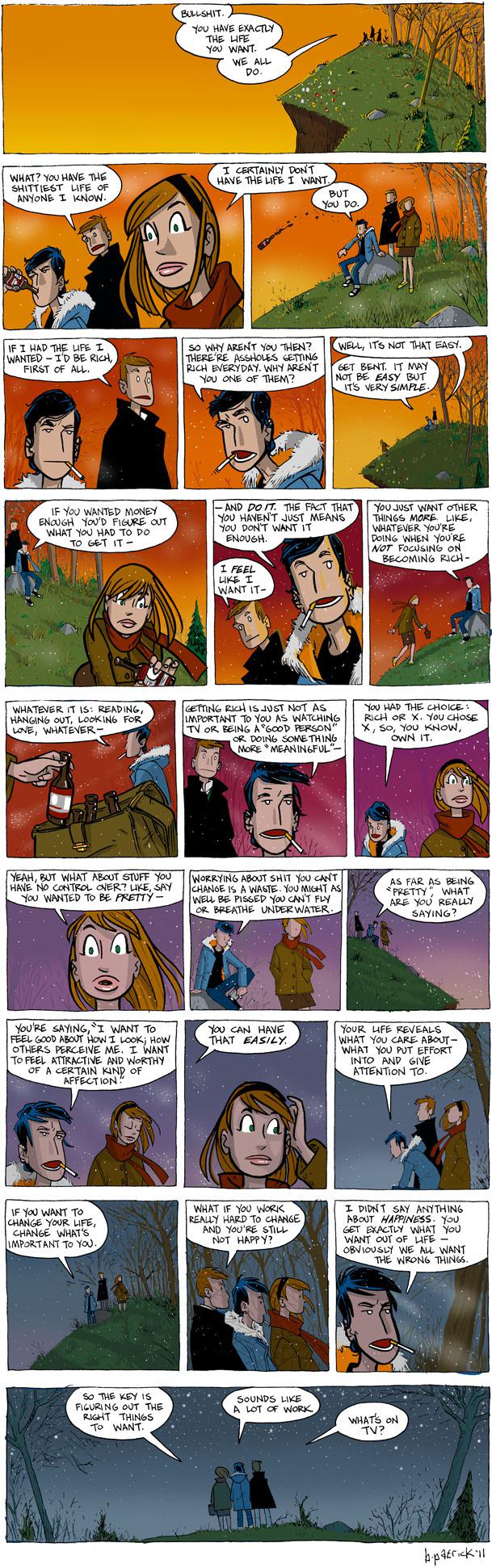 you have exactly the life you want, comic