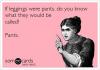 if leggings were pants they would be called pants, ecard