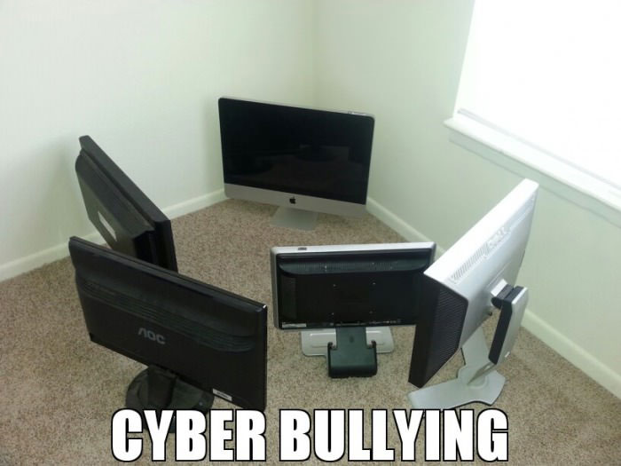 cyber bullying, computer monitors